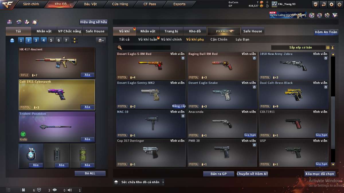 shop acc cf uy tin gia re